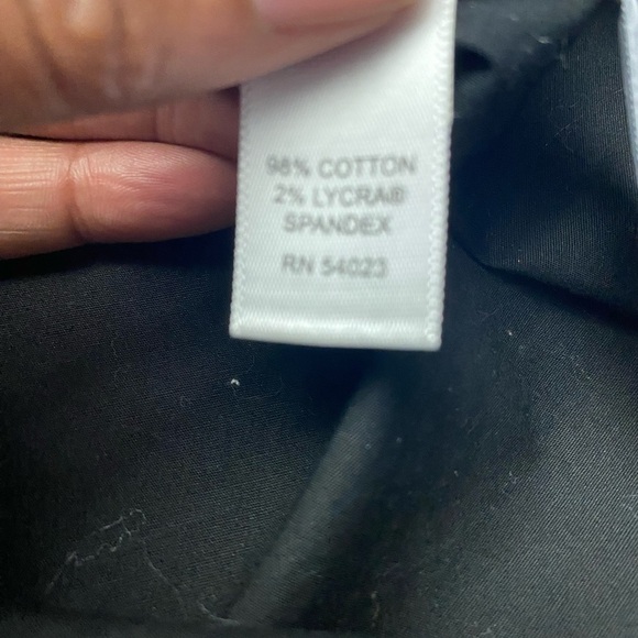 Banana Republic Men's Black Short Sleeve  button up Shirt size medium 15-15 1/2 - Picture 5 of 8